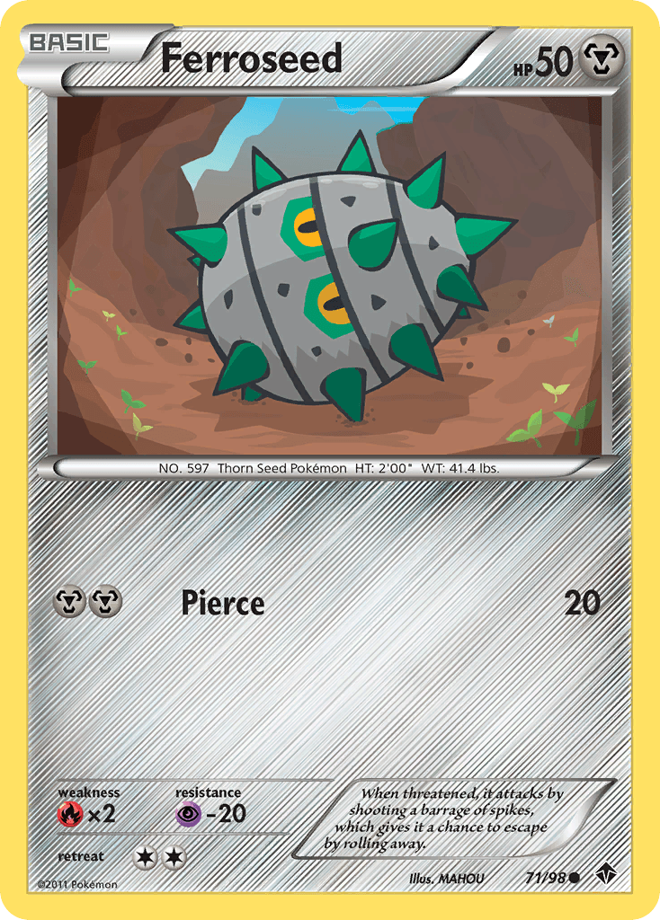 Carta Pokémon Ferroseed 71