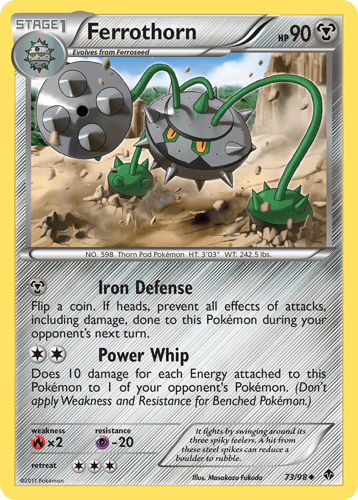 Carta Pokémon Ferrothorn 73