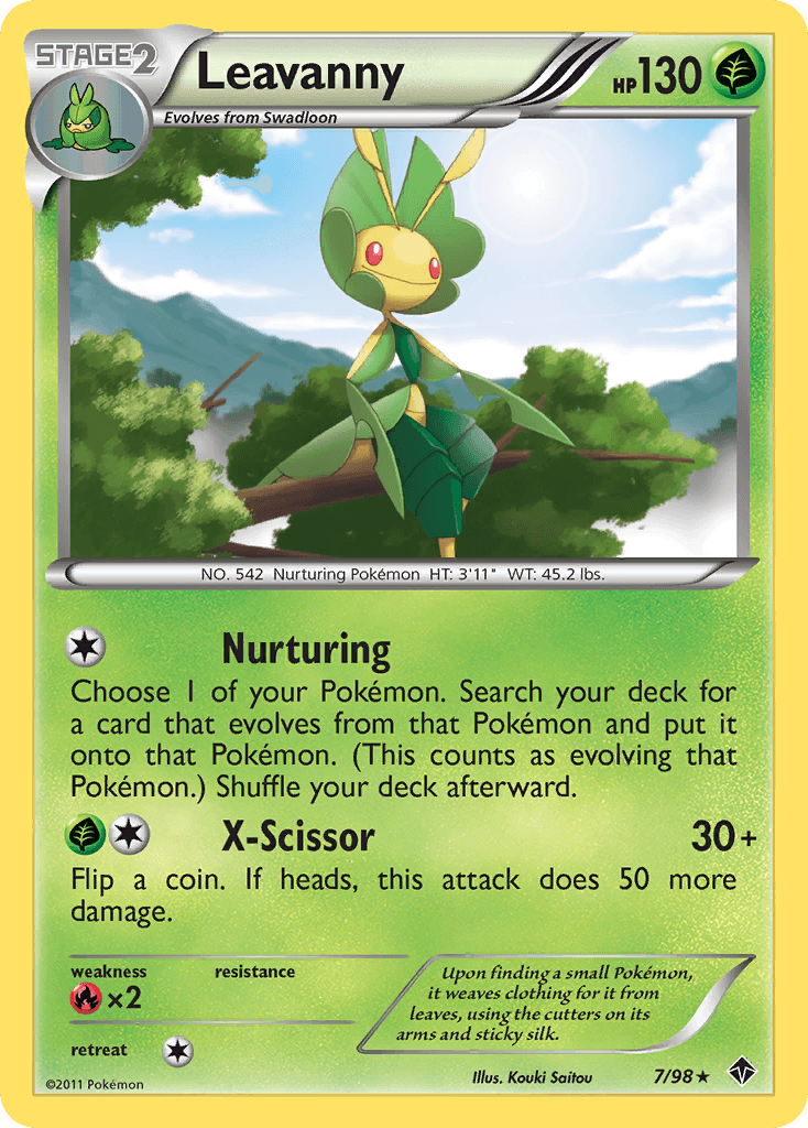 Carta Pokémon Leavanny 7
