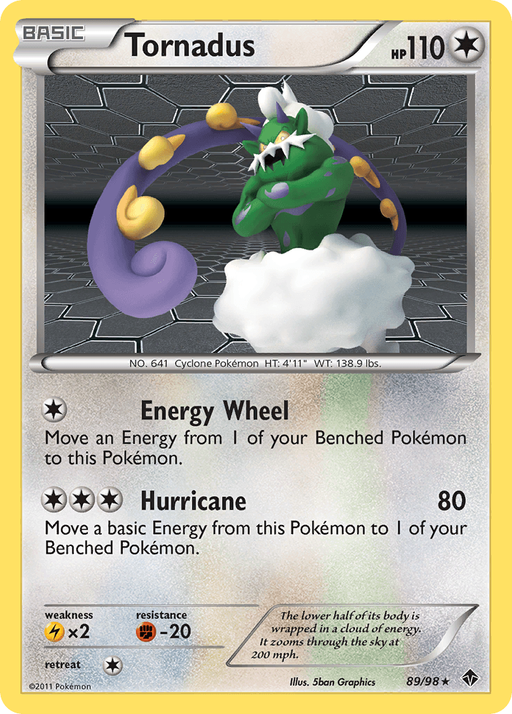 Carta Pokémon Tornadus 89
