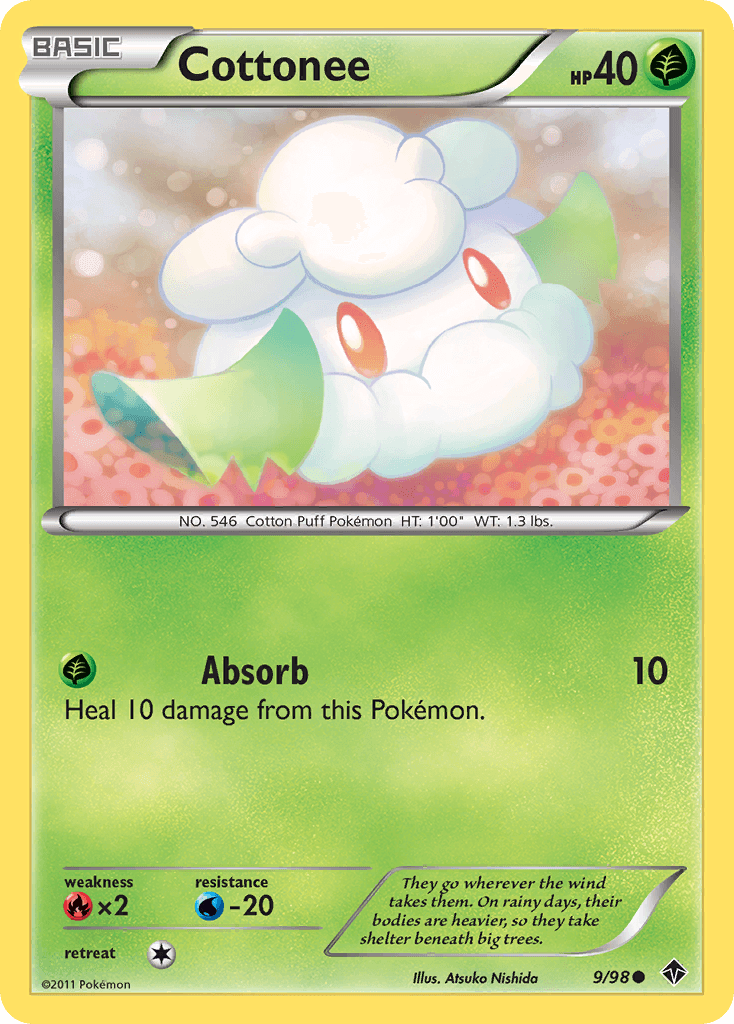 Carta Pokémon Cottonee 9