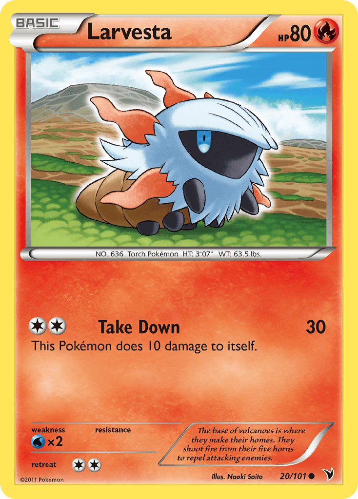Carta Pokémon Larvesta 20