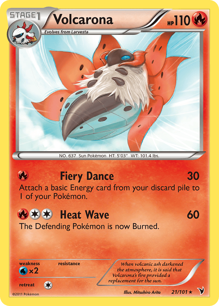 Carta Pokémon Volcarona 21