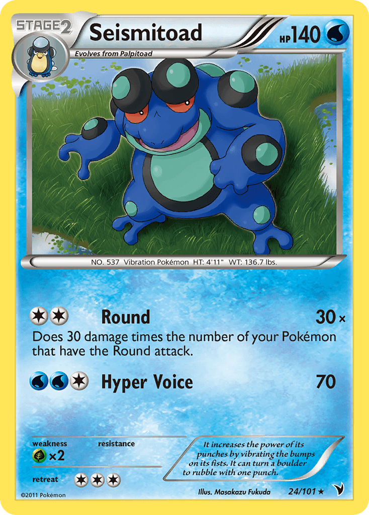 Carta Pokémon Seismitoad 24