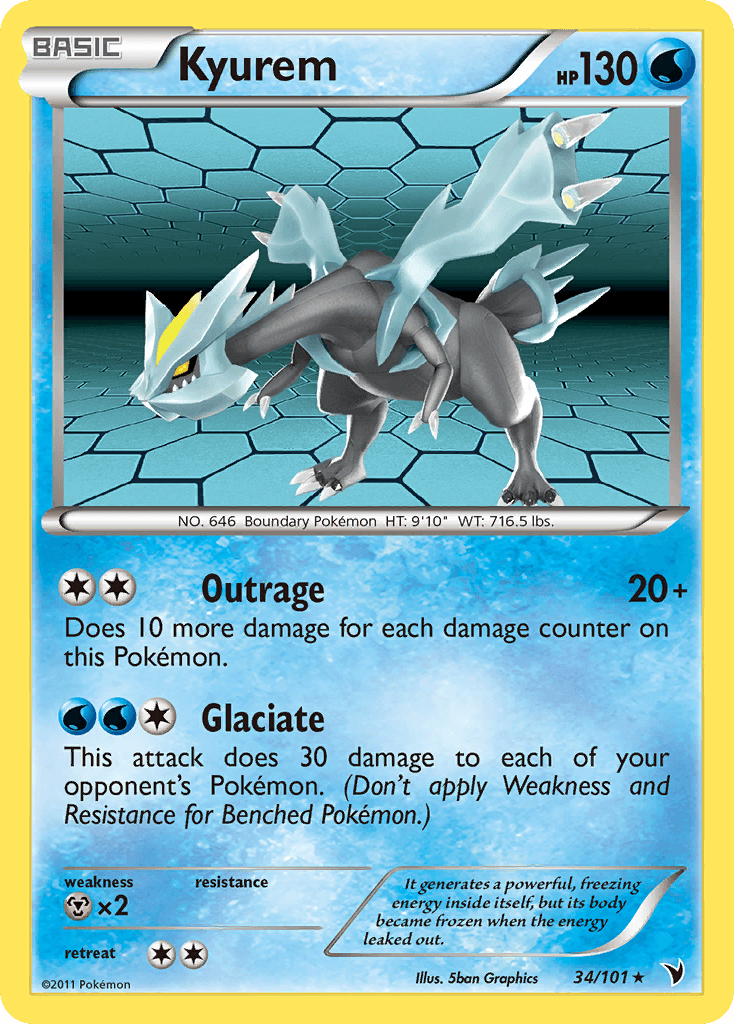 Carta Pokémon Kyurem 34