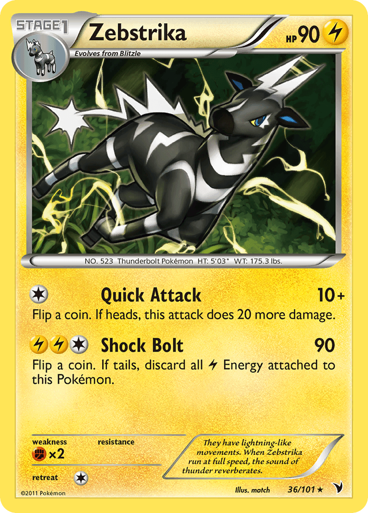 Carta Pokémon Zebstrika 36