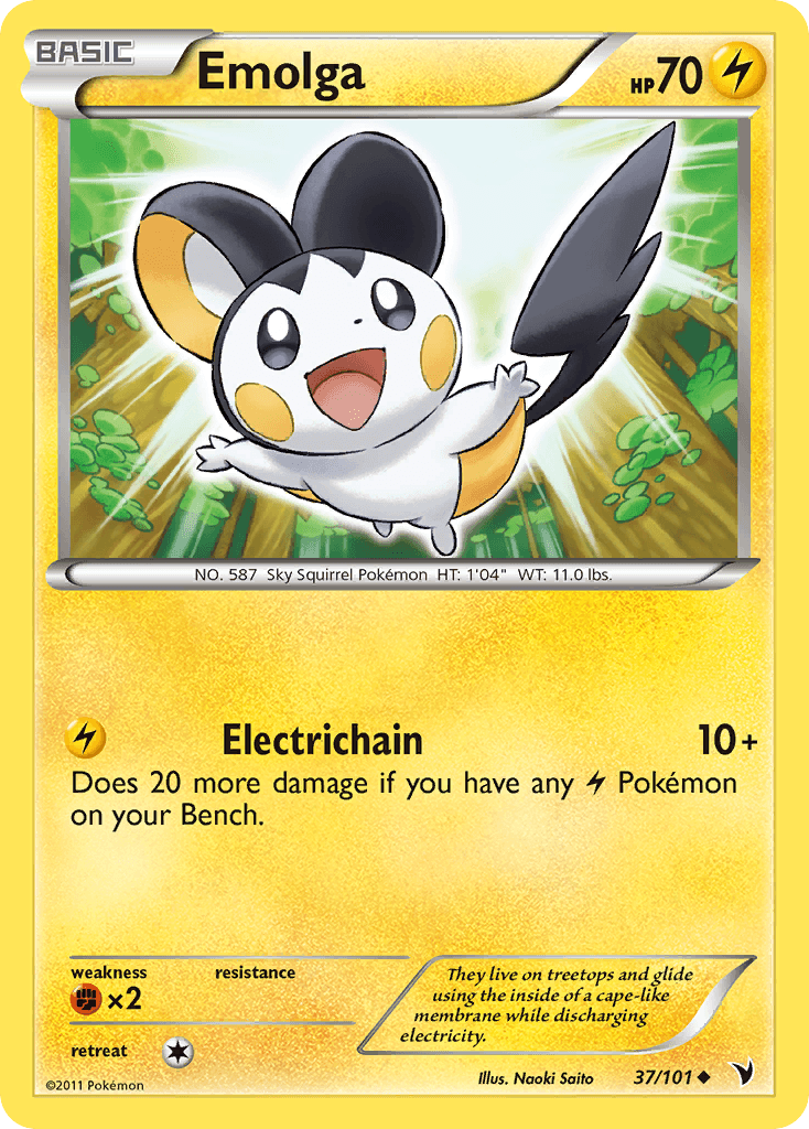Carta Pokémon Emolga 37