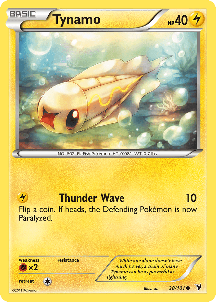 Carta Pokémon Tynamo 38