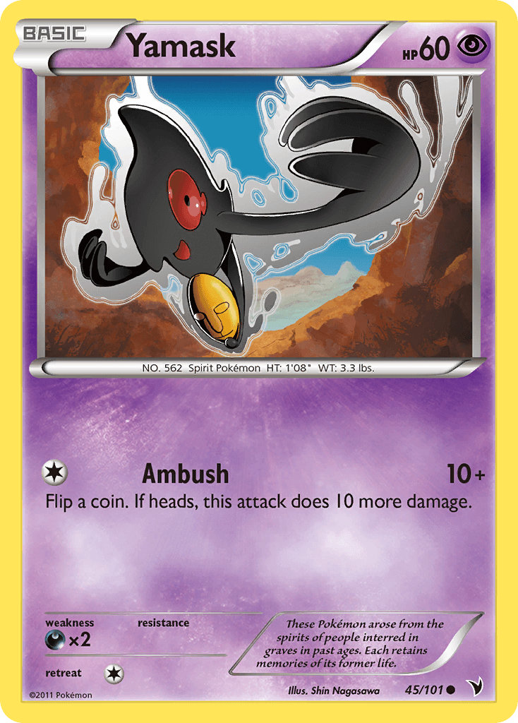 Carta Pokémon Yamask 45