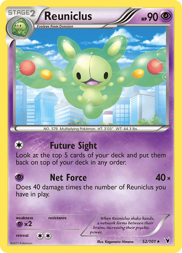 Carta Pokémon Reuniclus 52