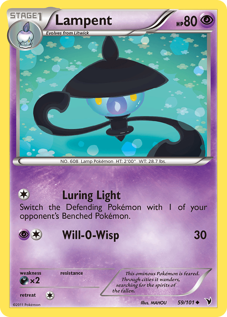 Carta Pokémon Lampent 59