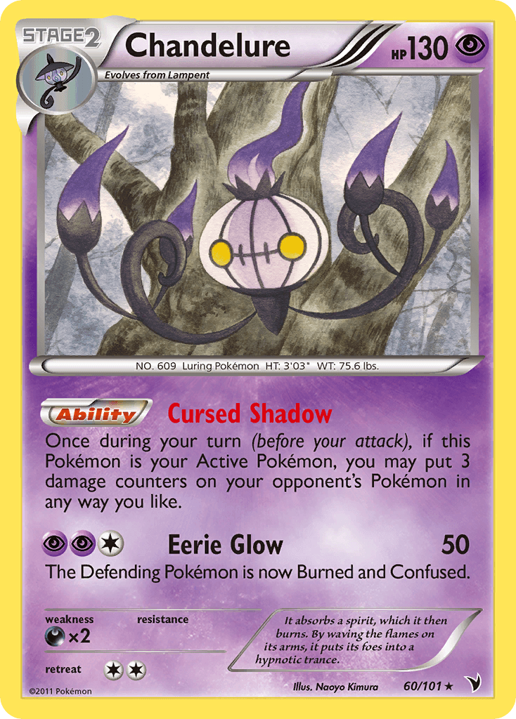 Carta Pokémon Chandelure 60