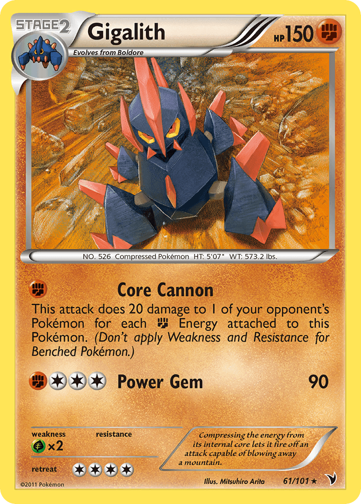 Carta Pokémon Gigalith 61