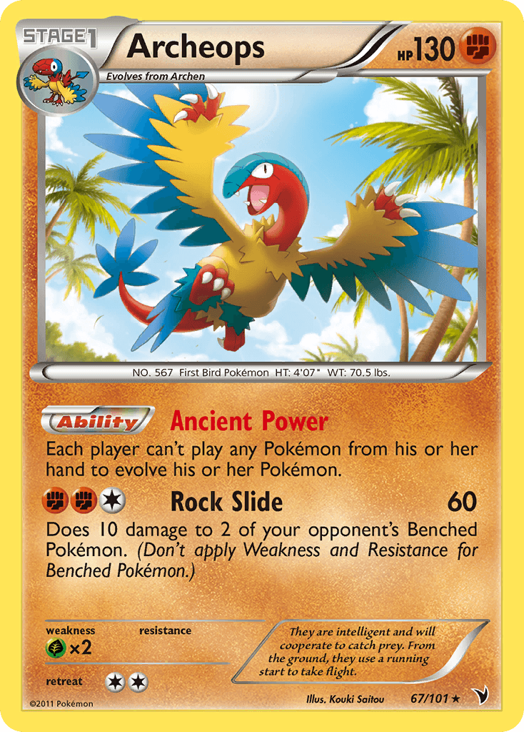 Carta Pokémon Archeops 67