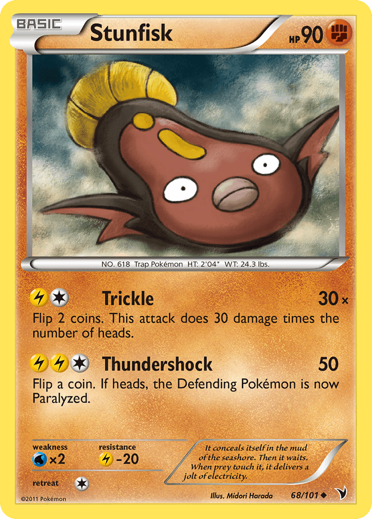Carta Pokémon Stunfisk 68