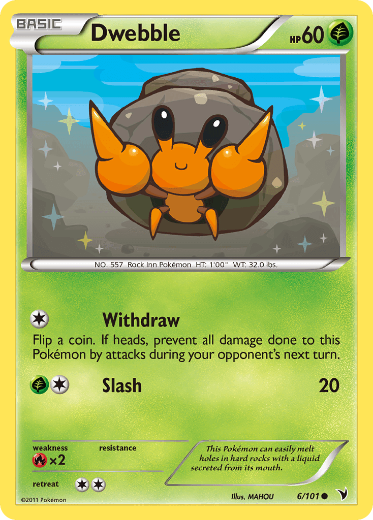 Carta Pokémon Dwebble 6