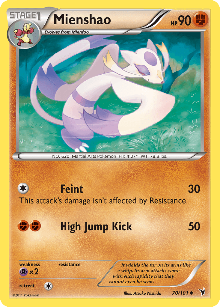 Carta Pokémon Mienshao 70