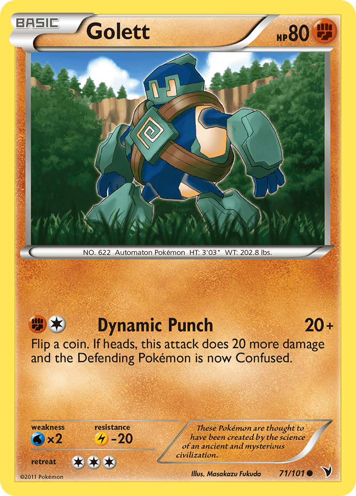 Carta Pokémon Golett 71