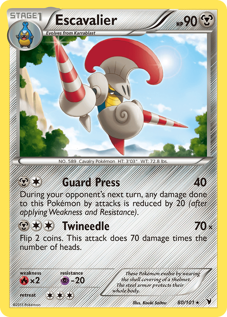 Carta Pokémon Escavalier 80