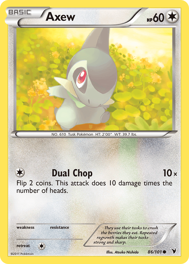 Carta Pokémon Axew 86