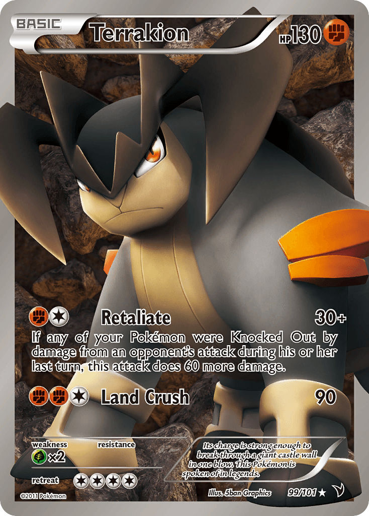 Carta Pokémon Terrakion 99