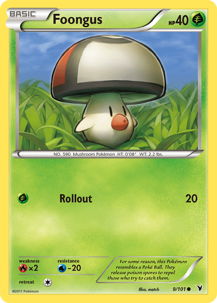 Carta Pokémon Foongus 9