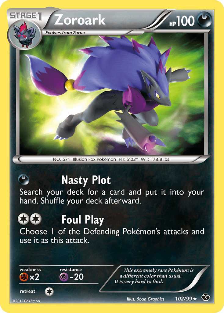 Carta Pokémon Zoroark 102
