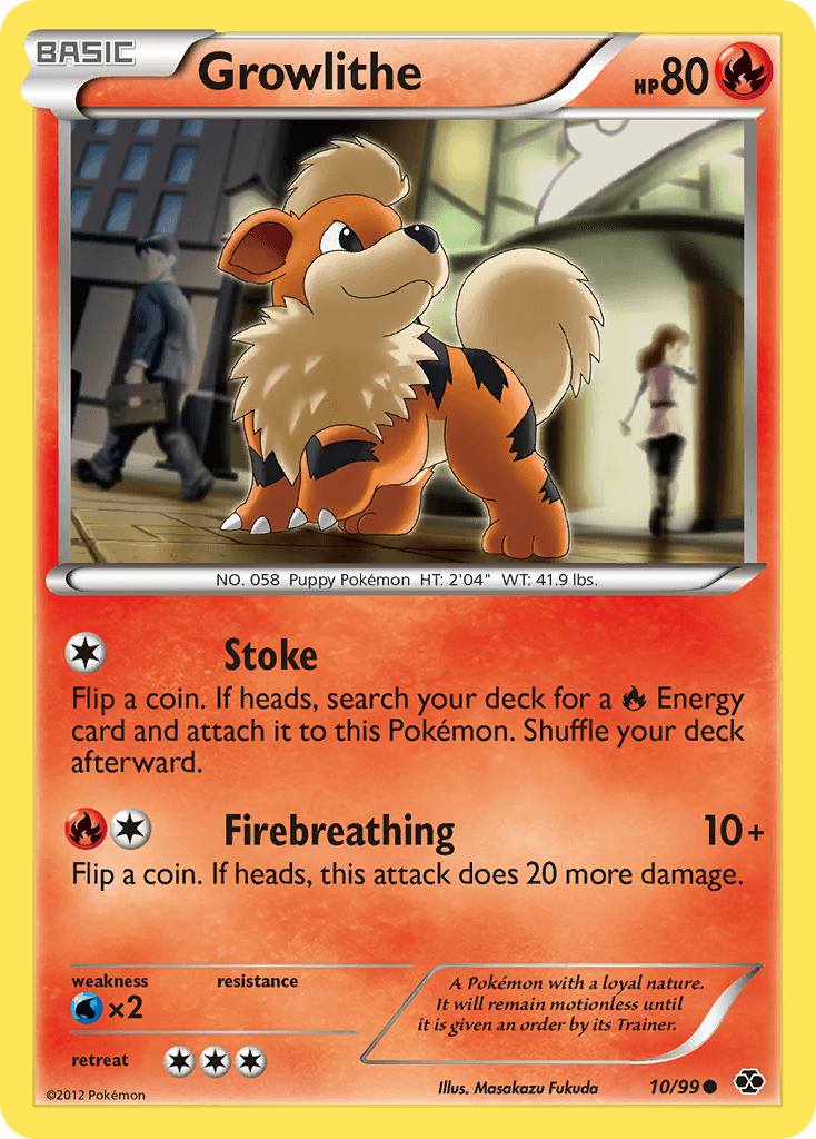 Carta Pokémon Growlithe 10