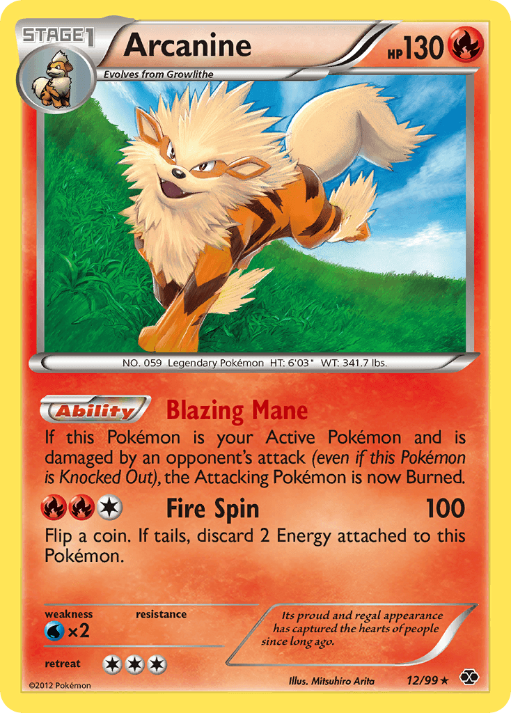 Carta Pokémon Arcanine 12