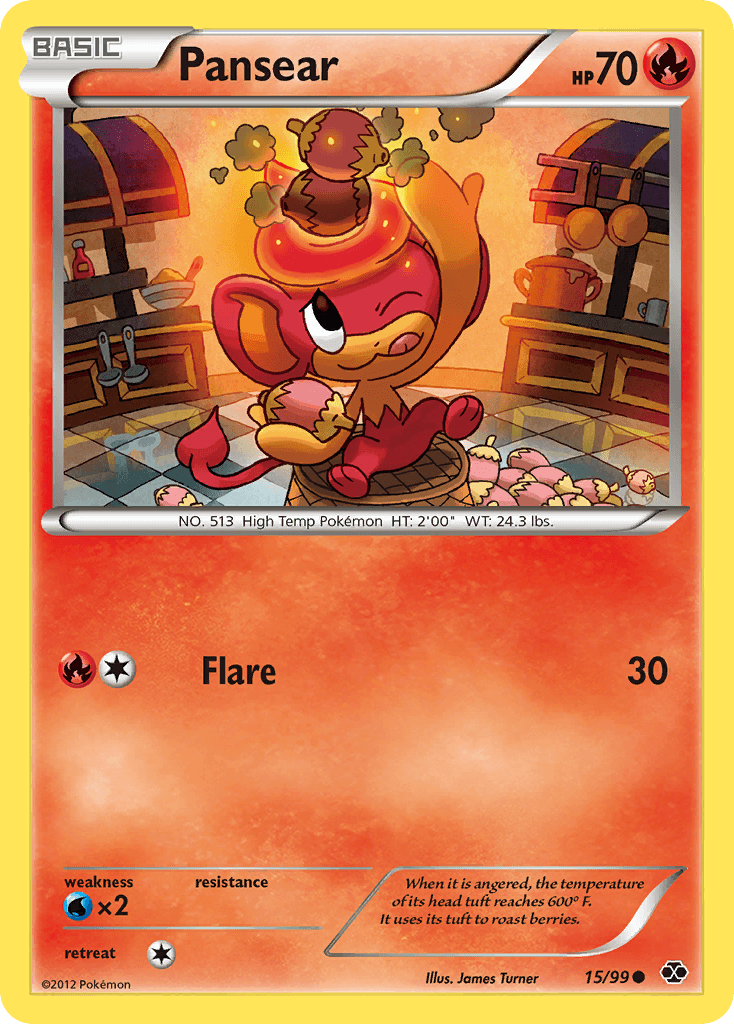 Carta Pokémon Pansear 15