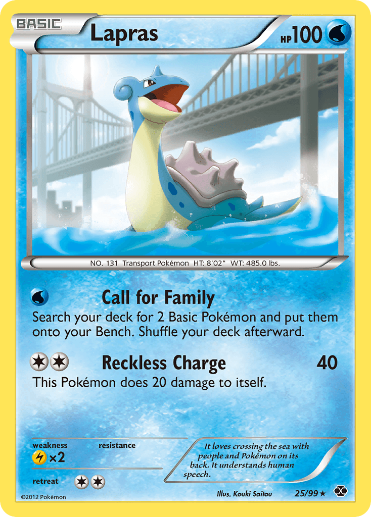 Carta Pokémon Lapras 25
