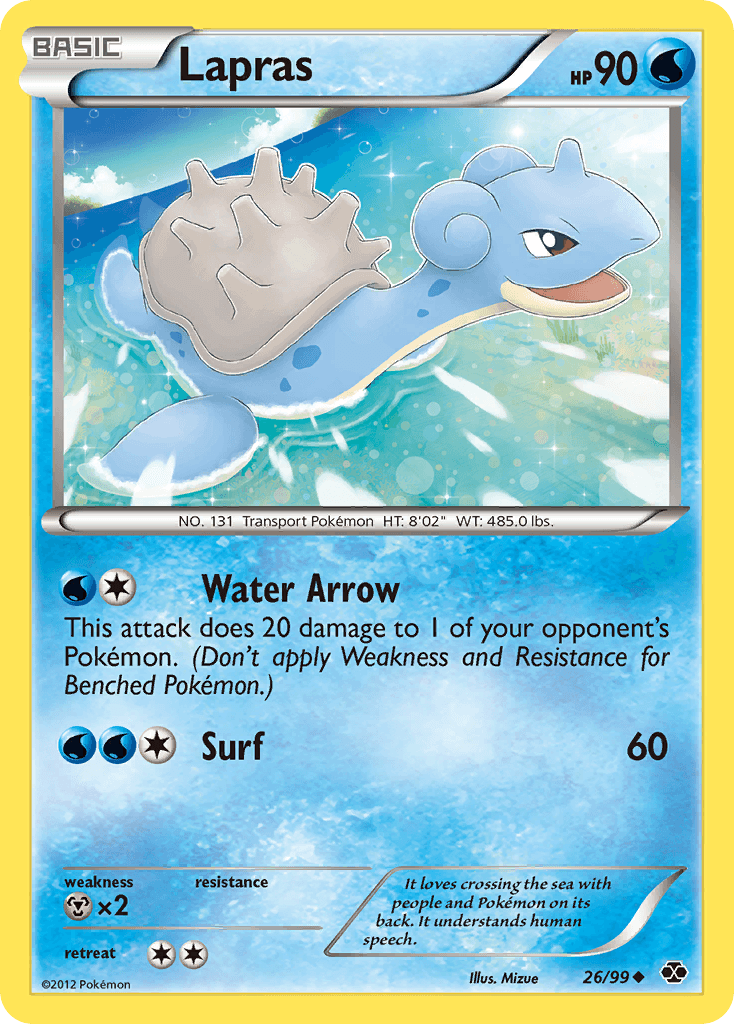 Carta Pokémon Lapras 26