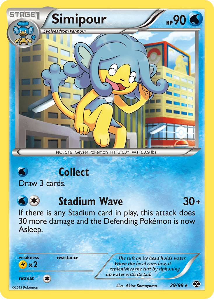 Carta Pokémon Simipour 29