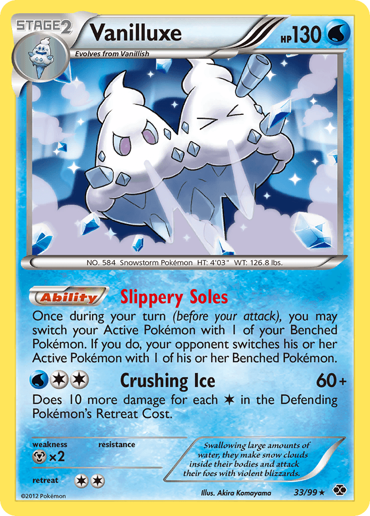 Carta Pokémon Vanilluxe 33