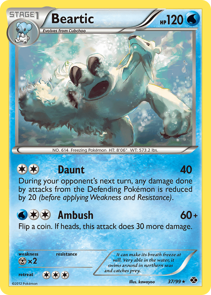Carta Pokémon Beartic 37