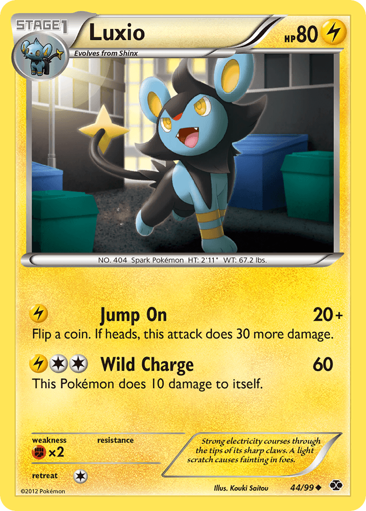 Carta Pokémon Luxio 44