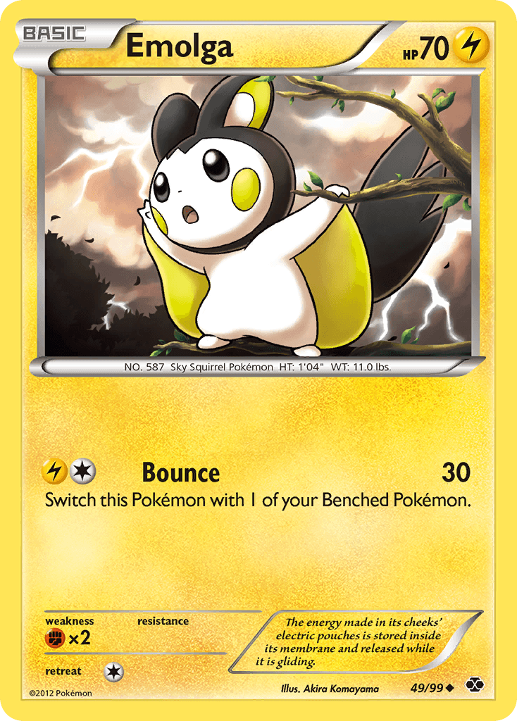 Carta Pokémon Emolga 49