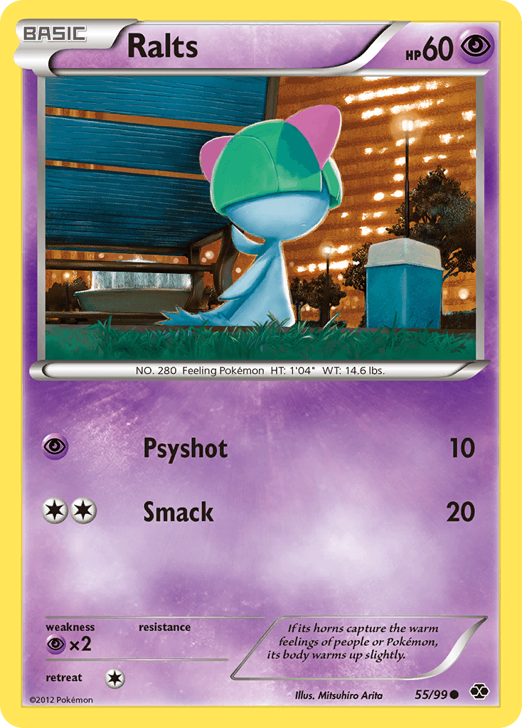 Carta Pokémon Ralts 55
