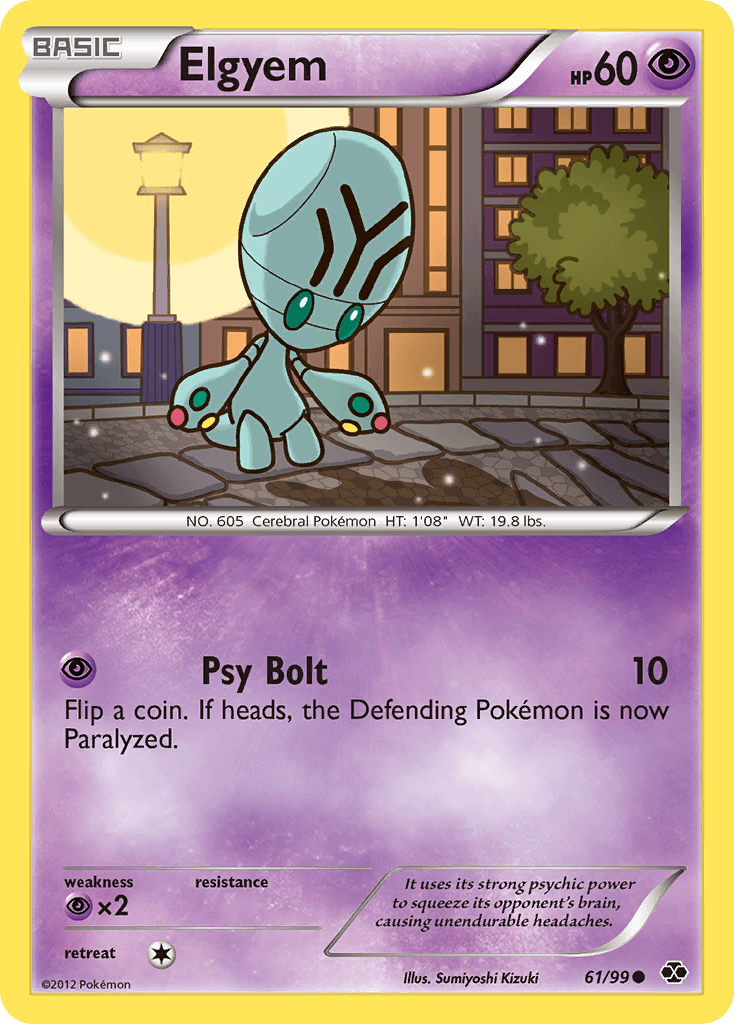 Carta Pokémon Elgyem 61