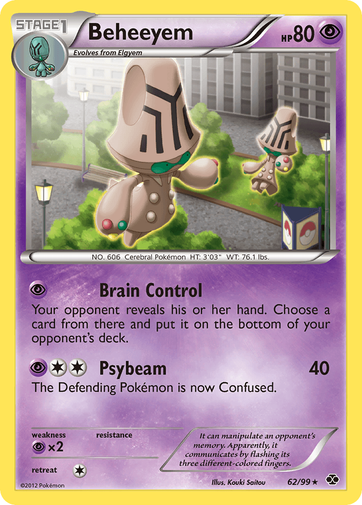 Carta Pokémon Beheeyem 62
