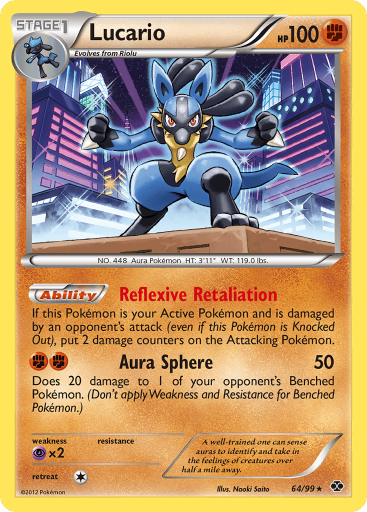 Carta Pokémon Lucario 64