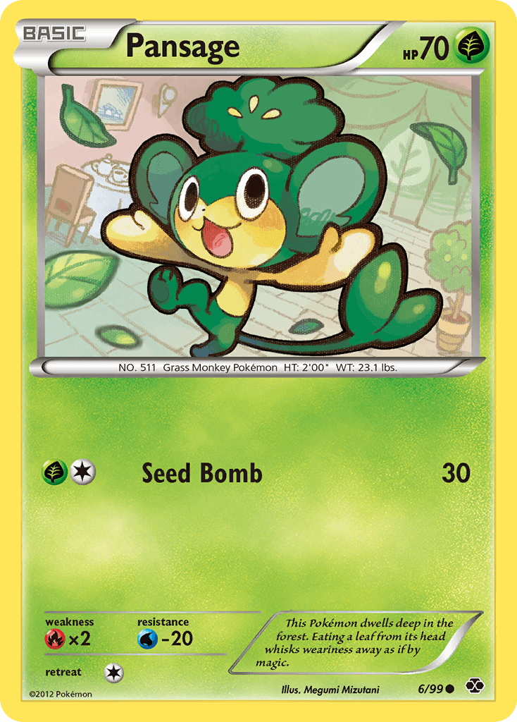 Carta Pokémon Pansage 6