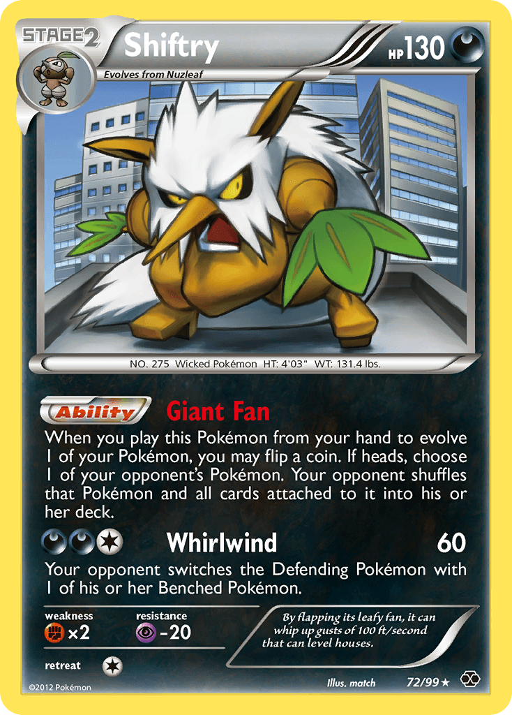 Carta Pokémon Shiftry 72