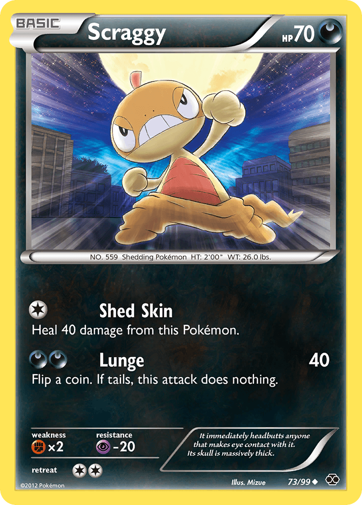 Carta Pokémon Scraggy 73