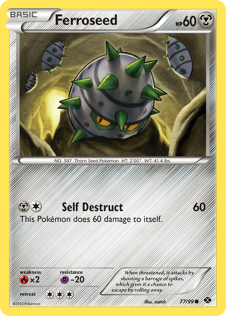 Carta Pokémon Ferroseed 77