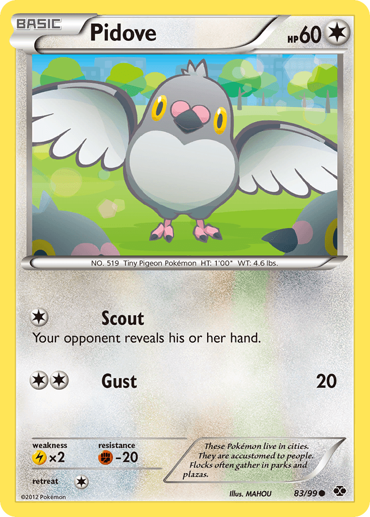 Carta Pokémon Pidove 83