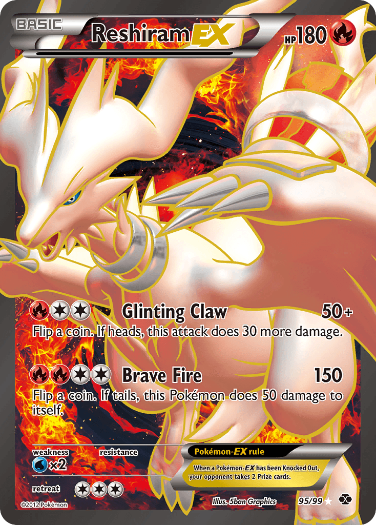 Carta Pokémon Reshiram-EX 95
