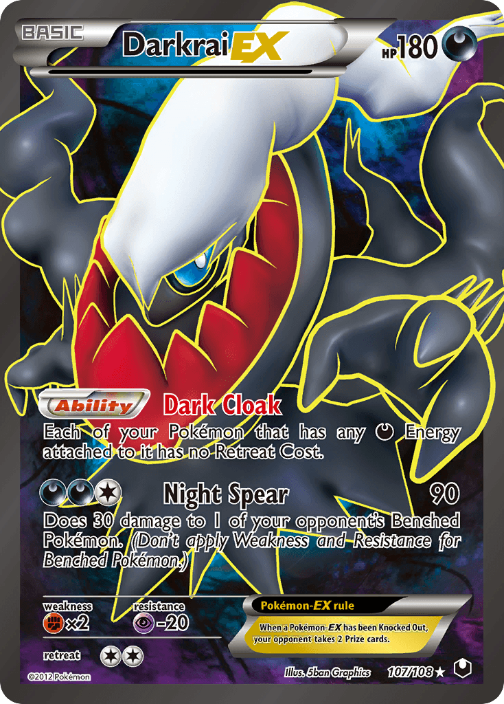 Carta Pokémon Darkrai-EX 107