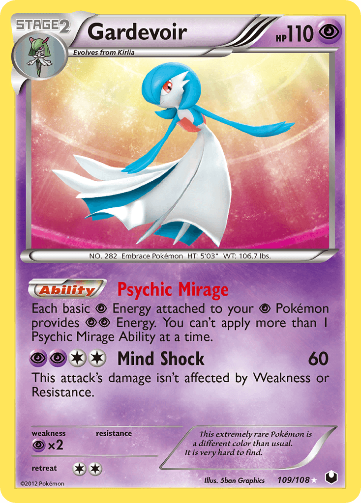 Carta Pokémon Gardevoir 109