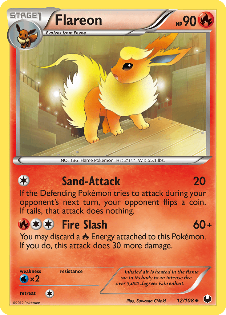 Carta Pokémon Flareon 12